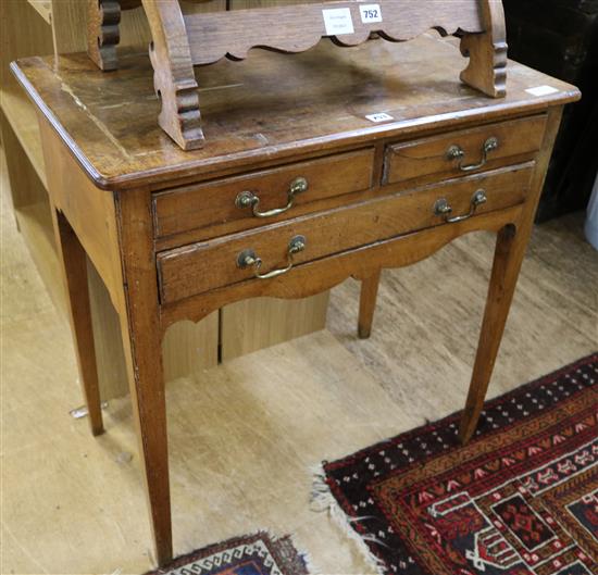 Mahogany crossbanded sidetable